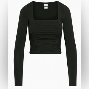 EUC/like new- Aritzia Wilfred Lydia top black size M